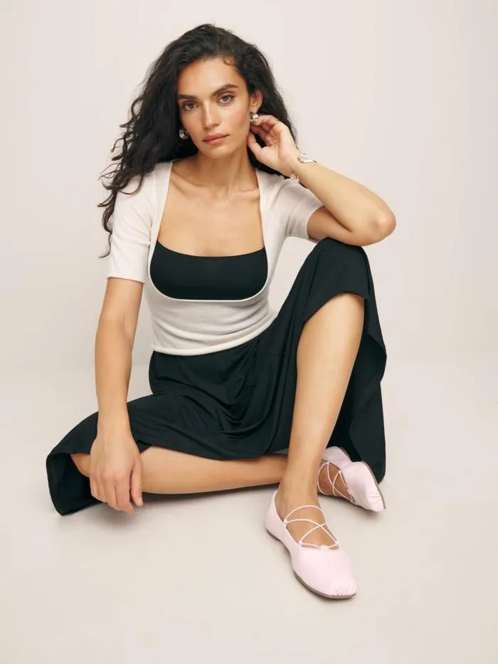 Reformation Barbara Ballet Flats